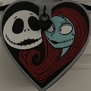 Nightmare before Christmas heart shaped handbag with Jack and sally